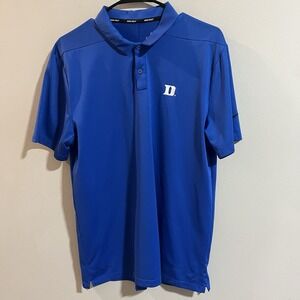 Duke Blue Devils Nike Golf Dri-Fit Polo Shirt Collared Shirt - Mens Medium